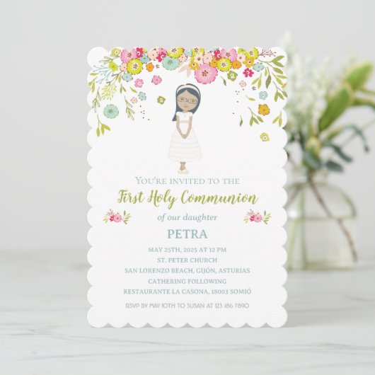 Invitación PETRA Primera Comunión 招待状 (スタンド正面)