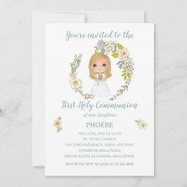 Invitación PHOEBE Primera Comunión 招待状