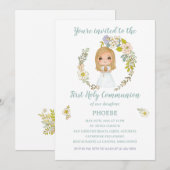 Invitación PHOEBE Primera Comunión 招待状 (正面/裏面)