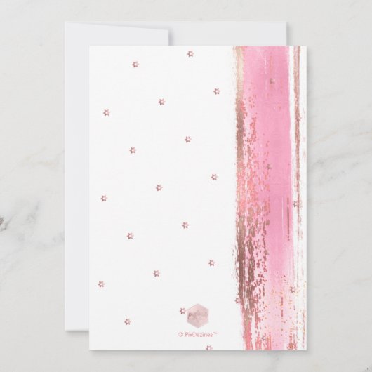 Invitación PixDezines Modern Abstract Tallit Bat M 招待状 (裏面)