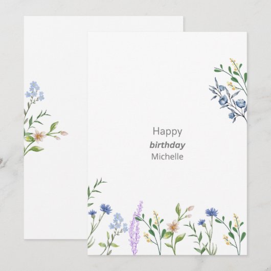 Invitación plana, Tamaño: 5" x 7", Papel: Mate, So 招待状 (正面/裏面)