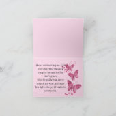 Invitación plegable quinceañera mariposas 招待状 (内部)