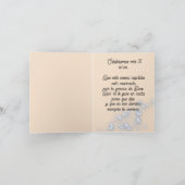 Invitación plegada mis 15 elegante rosa con foto 招待状 (内部)