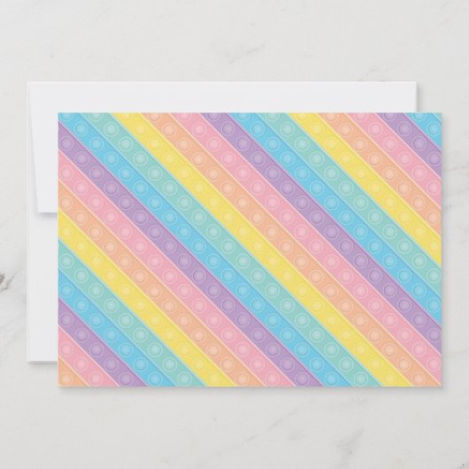 Invitación Pop It Niña 招待状 (裏面)