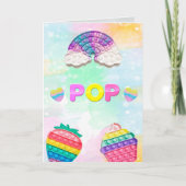 Invitación Pop It Niña 招待状 (正面)