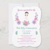 Invitación Primera Comunión CECILIA 招待状 (正面)