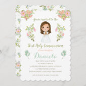 Invitación Primera Comunión DANIELA 招待状 (正面/裏面)