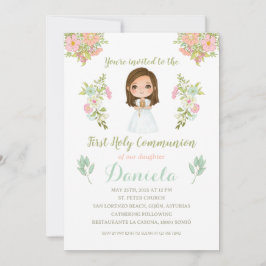 Invitación Primera Comunión DANIELA 招待状
