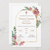 Invitación Primera Comunión Niña 招待状 (正面/裏面)