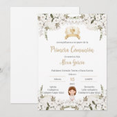 Invitación Primera Comunión Niña 招待状 (正面/裏面)