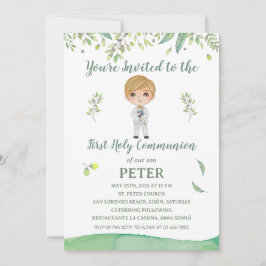 Invitación Primera Comunión PETER 招待状