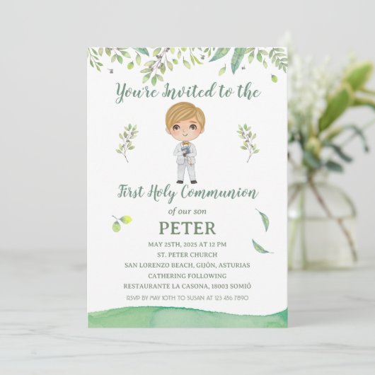 Invitación Primera Comunión PETER 招待状 (スタンド正面)