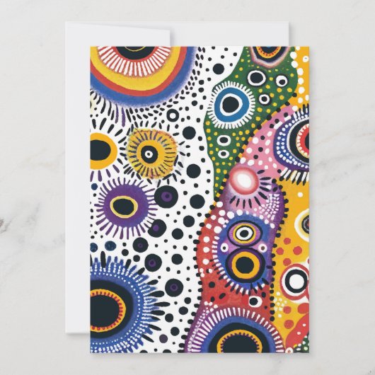 Invitación Psicodélica Retro. Invitación a fiesta 招待状 (正面)