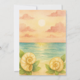 Invitación puesta de sol a la tarde  招待状