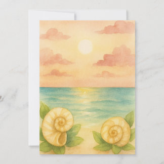 Invitación puesta de sol a la tarde  招待状