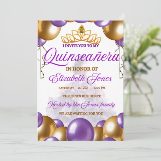 INVITACION QUINCE AÑOS  招待状 (スタンド正面)