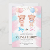 INVITACION REVELACION DE GENERO 招待状 (正面)