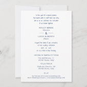 Invitación Rome Coliseum Colorful Cityscape Weddin 招待状 (裏面)