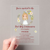 Invitación sobre acrílico PHOEBE Primera Comunión アクリル招待状 (インサイチュ (ポータブル))