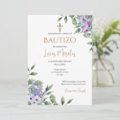 Invitación Spanish Baptism Boy invitation  招待状 (スタンド正面)