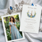 Invitación Spanish Quinceañera Romantic Eiffel Tow 招待状