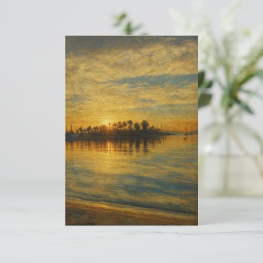 Invitación Sunset over a Mediterranean Harbour 招待状 (スタンド正面)