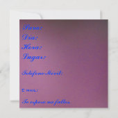 Invitación - Teのinvito miのフェスタ-マルガリータ 招待状 (裏面)