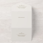 Invitación Todo En Uno Todo En Uno Boda Esmeralda オールインワン招待状 (外側)
