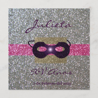 Invitación XV Años 招待状