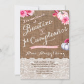 Invitaciones con calabazas, Bautizo y 1er cumple 招待状 (正面)