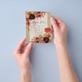 Invitaciones de Bodaスペインの予算結婚秋 チラシ (手)