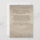 Invitaciones de Boda、スペインのの結婚金ゴールド予算 招待状 (裏面)