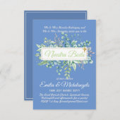 Invitaciones de Boda Baratas HOJAS Modernas (正面/裏面)