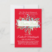 Invitaciones de Boda Baratas HOJAS Modernas (正面)