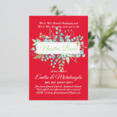 Invitaciones de Boda Baratas HOJAS Modernas (スタンド正面)