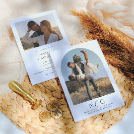 Invitaciones de Boda Elegantes y Modernas 2 Fotos 招待状