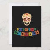 invitaciones dia de los muertos, helloween invite (裏面)