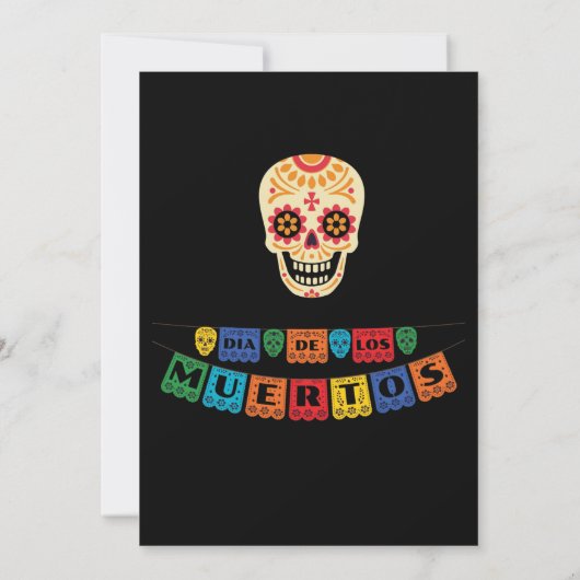 invitaciones dia de los muertos, helloween invite (裏面)