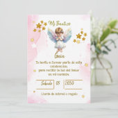 INVITACIONES PARA BAUTIZO DE NIÑA 招待状 (スタンド正面)