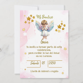 INVITACIONES PARA BAUTIZO DE NIÑA 招待状