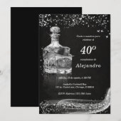 Invitaciones Personalizadas Modernas Para Hombre 招待状 (正面/裏面)