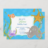 Invitacionn de Cumpleanoss -フェスタBajo el 3月 招待状 (正面/裏面)