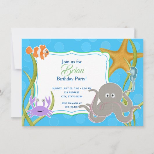 Invitacionn de Cumpleanoss -フェスタBajo el 3月 招待状 (正面)