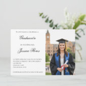 Invitaciónn de graduación con foto 招待状 (スタンド正面)