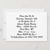 Invitationヴィンテージの家族会の夏の日曜日の女性 招待状 (裏面)