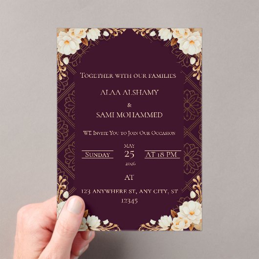 invitation アクリル招待状 (インサイチュ (ポータブル))