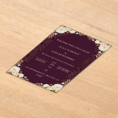 invitation アクリル招待状 (レイダウン)