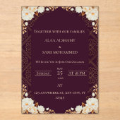 invitation アクリル招待状 (正面)