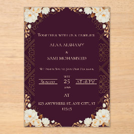 invitation アクリル招待状