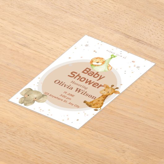 invitation アクリル招待状 (レイダウン)